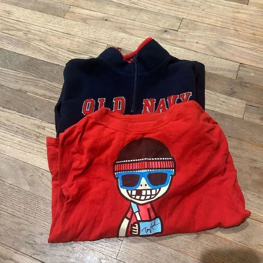 Bundle boys tops long sleeve size 6-7